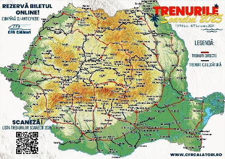 Trenurile Soarelui 2025: Litoralul e mai aproape ca niciodată